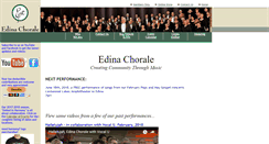 Desktop Screenshot of edinachorale.org
