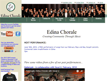 Tablet Screenshot of edinachorale.org